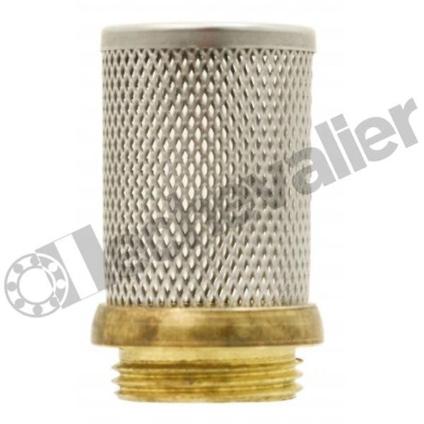 CREPL.1/2 CREPINE MALE NUE INOX FILETAGE LAITON - SANS CLAPET