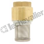 CPDCYLI.3/8 CLAPET PIED CREPINE LAITON CW 617N / INOX - PS:12Bars