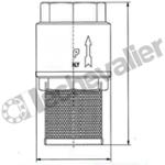 CPDCYLI.3/8 CLAPET PIED CREPINE LAITON CW 617N / INOX - PS:12Bars