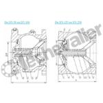 540-100 CLAPET ANTI RETOUR A BRIDE DN100 - TOUTES POSITIONS  FAF=170mm