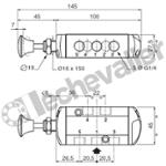 55102085 DIST. 5/2 A BOUTON 1/4 860L/min - RAPPEL RESSORT - ASCO