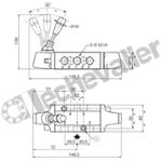 55102099 DIST. 5/3 CO A LEVIER 1/4 760L/min - RAPPEL CENTRE - ASCO