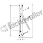 CBEBI.80 CLAPET A BATTANT DN80 CF8M/FKM PN16 T°max+180°C FAF=14mm
