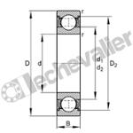 S696-2Z-HLC ROULEMENT INOX FAG