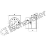 400450 MANO ACIER D40-RAR-1/ 0+10B SEC - CL:1,6 - IP43 - 6004 - CITEC