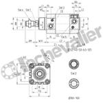 61M2P032A0075 VERIN ISO15552 D.E. MAGN. D32 C75 PROFILE