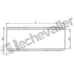 JDCL.15  JONCTION DOUBLE TUYAU D15 LAITON - PN10