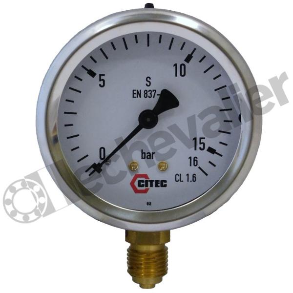 402400 MANO INOX D40-RV-1/8 0+6B SEC - CL:1,6 - IP65 - 7111 - CITEC