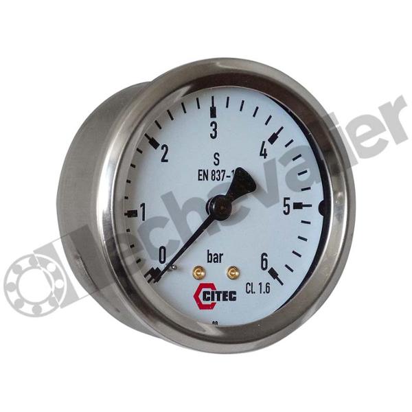 402600 MANO INOX D40-RAR-1/8 0+25B SEC - CL:1,6 - IP65 - 7114 - CITEC