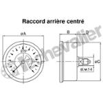 422600 MANO INOX D40-RAR-1/8 0+25B SEC - CL:1,6 - IP65 - 7116 - CITEC