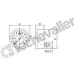 469190 MANO TTI D63-RAR-1/4 0+1B GLY - CL:1,6 - IP65 - 7575 - CITEC
