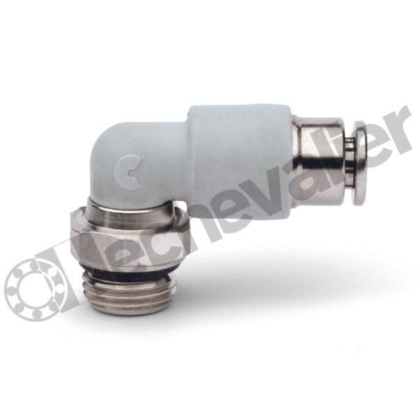 7522 4-1/8-LF COUDE MALE 1/8-D4 M1/8 BSPP ORIENT.+ CLAPET - CAMOZZI