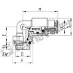 7522 4-1/8-LF COUDE MALE 1/8-D4 M1/8 BSPP ORIENT.+ CLAPET - CAMOZZI