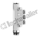 7542 6-4-1/4 MULTI-TE RV. 6-4-1/4 M1/4 BSPP -1X6 / 2X4 - CAMOZZI