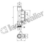 7542 6-4-1/4 MULTI-TE RV. 6-4-1/4 M1/4 BSPP -1X6 / 2X4 - CAMOZZI