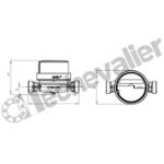 940EF-20 COMPTEUR EAU FROIDE 1 POUR CAPTEUR IMPULSION