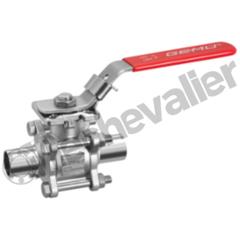 B22.100D59C75L ROBINET 3P BW INOX EMBOUT ASME BPE - CE1935 - GEMU