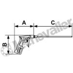 BGM B106 BUSE METAL LONGUE 300mm BUSE DE RECHANGE - PREVOST