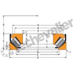 29336EJ ROULEMENT 180X300X73 TIMKEN