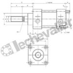 VCAM-025-0160 VERIN CNOMO D.E.M. D25 C160 A TIRANTS - LECHEVALIER