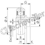 CPA63-2ZR GALET AXE EXCENTRIQUE ROLLON