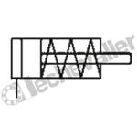 14N1A10B05  VERIN CARTOUCHE S.E.R. D10 C05 RACCORD D4mm TIGE FILETTEE
