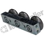 CSW18-100-2Z-U CHARIOT A 5 GALETS ROLLON