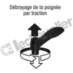 K0125.10501X35 MANETTE INDEXABLE 2 COMPOSANTS TA.1