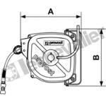 DRFB 0815IS ENROULEUR METAL 15M D8 ENROULEMENT CONTROLE - PREVOST