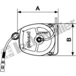 DSF 0805IS ENROULEUR METAL 5M D8 + COUPLEUR ISO 6150B DN6 - PREVOST