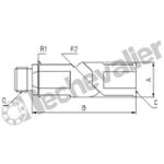 RMOIVHP.1/4 RACCORD MULTI-ORIENT. M/F 1/4 - 250B - VAPEUR -  INOX 303
