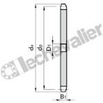 D06B1 Z15 DISQUE 9,52 15 DENTS
