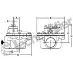 G353A048 VANNE DECOLMATAGE 2 DN50 - PILOTAGE PNEU 1/8 - ASCO