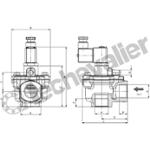 G353K111S1A00F1 EV 2/2 NF 3/4 24VDC DECOLMATAGE - DIN43650A - ASCO