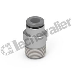 G6510 4-1/4 PIQUAGE DROIT M1/4-D4 M1/4 BSPT LAITON NICKELE - CAMOZZI