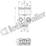G7560 8-6 Y INEGAL D8 - 2X D6 TECHNOPOLYMERE - CAMOZZI