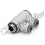 G7612 03-10-1/4 BANJO TRIPLE 10-1/4 M1/4 BSPP TECHNOPOLYMERE - CAMOZZI