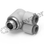 G7652 4-1/8 BANJO DBLE COMP. 4-1/8 M1/8 BSPP TECHNOPOLYMERE - CAMOZZI