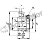 GRAE45-XL-NPP-B ROULEMENT INA