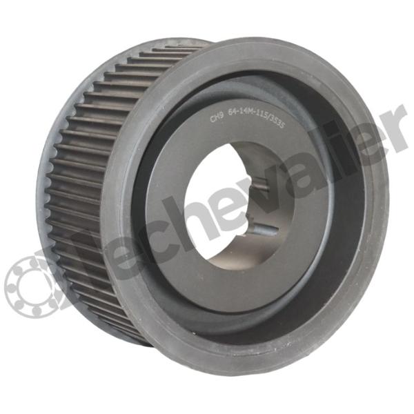 HTD14M40 Z36 2F MA(TL2517) POULIE HTD ACIER 2 FLASQUES