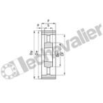HTD14M115 Z112 MA(TL3535) POULIE HTD FONTE SANS FLASQUE