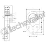 NAU4LKBFB204 PALIER INOX TIMKEN