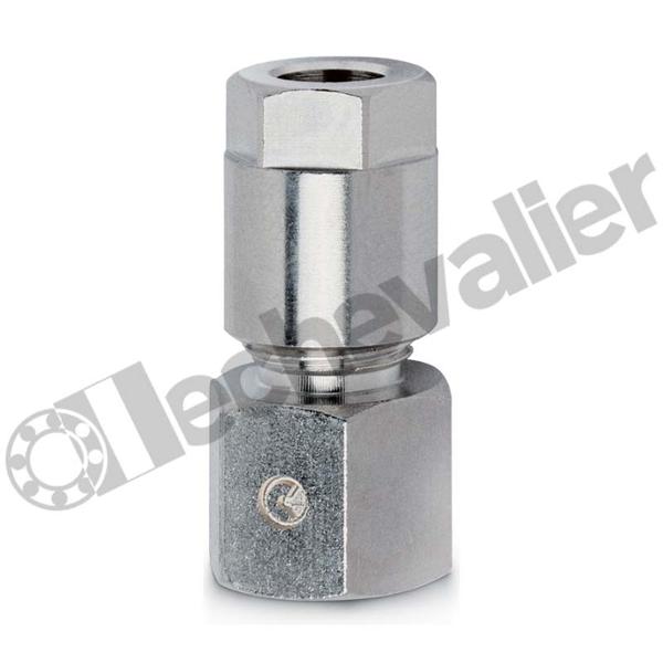 1063 8-1/8 PIQUAGE FEMELLE 1/8-D8 A BAGUE + OLIVE D8mm - CAMOZZI