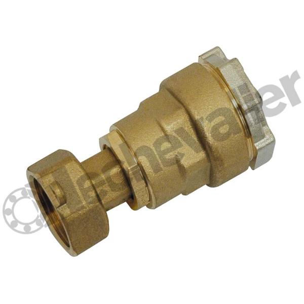 02EP-2726 RACCORD A COMPRESSION D27 POUR TUBE FER D27 / F1 - LAITON