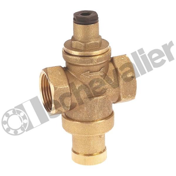 910FF-15 REDUCT PRESSION EAU FF 1/2 0 à 4B LAITON Pmax: 10B FAF:60mm