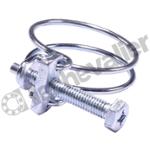 CDFI.123-130 COLLIER DOUBLE FILS AISI 304 - PLAGE 123-130mm