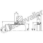 V100A NBR JOINT V-RING PROFIL A NITRILE