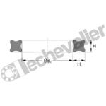 JF4 11 - 13.95x2.62 FKM 70SH JOINT QUADRING VITON 70SH