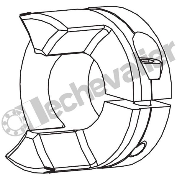 MOYRXGS14 2.0 AL8 FENDU MOYEU ROTEX GS14 2.0 AL8 FENDU