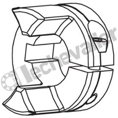 MOYRXGS14 2.1 AL9 FENDU MOYEU ROTEX GS14 2.1 AL9+RCN FENDU